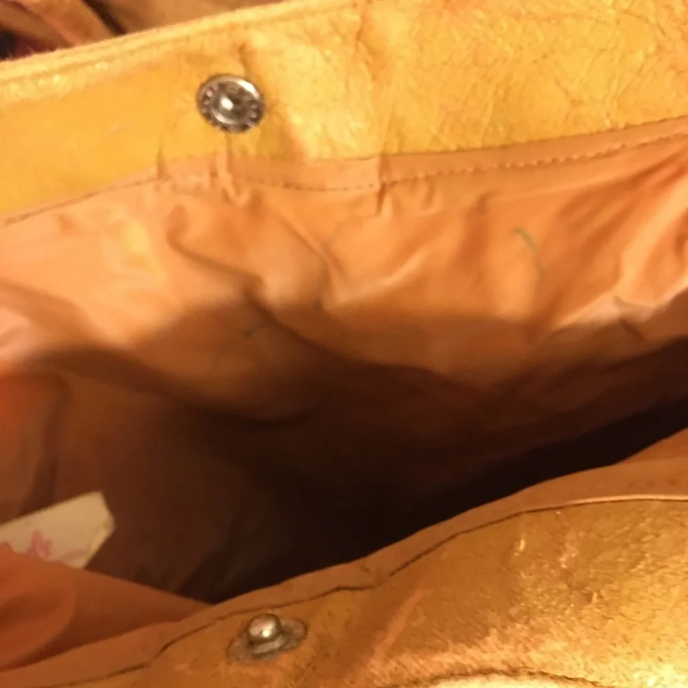 Vintage Le Jule Korean Tan Mustard Leather Shoulder Bag - Picture 15 of 16